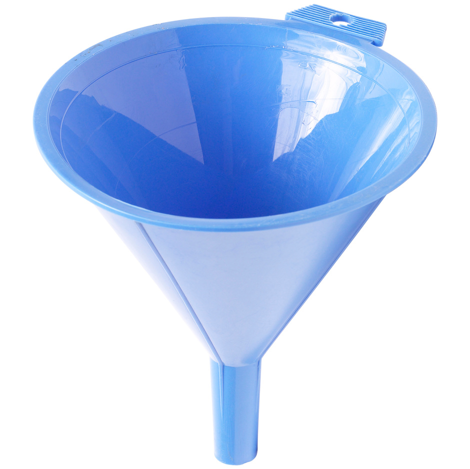Blue Plastic Funnel
