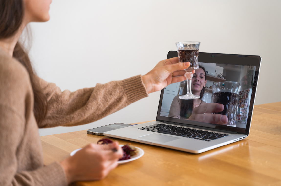 Young Woman Having Video Call With a Friend